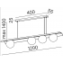 MODERN BALL asymmetry WP x4 LED 3000K zwieszany czarny struktura 59823-M930-D0-00-12